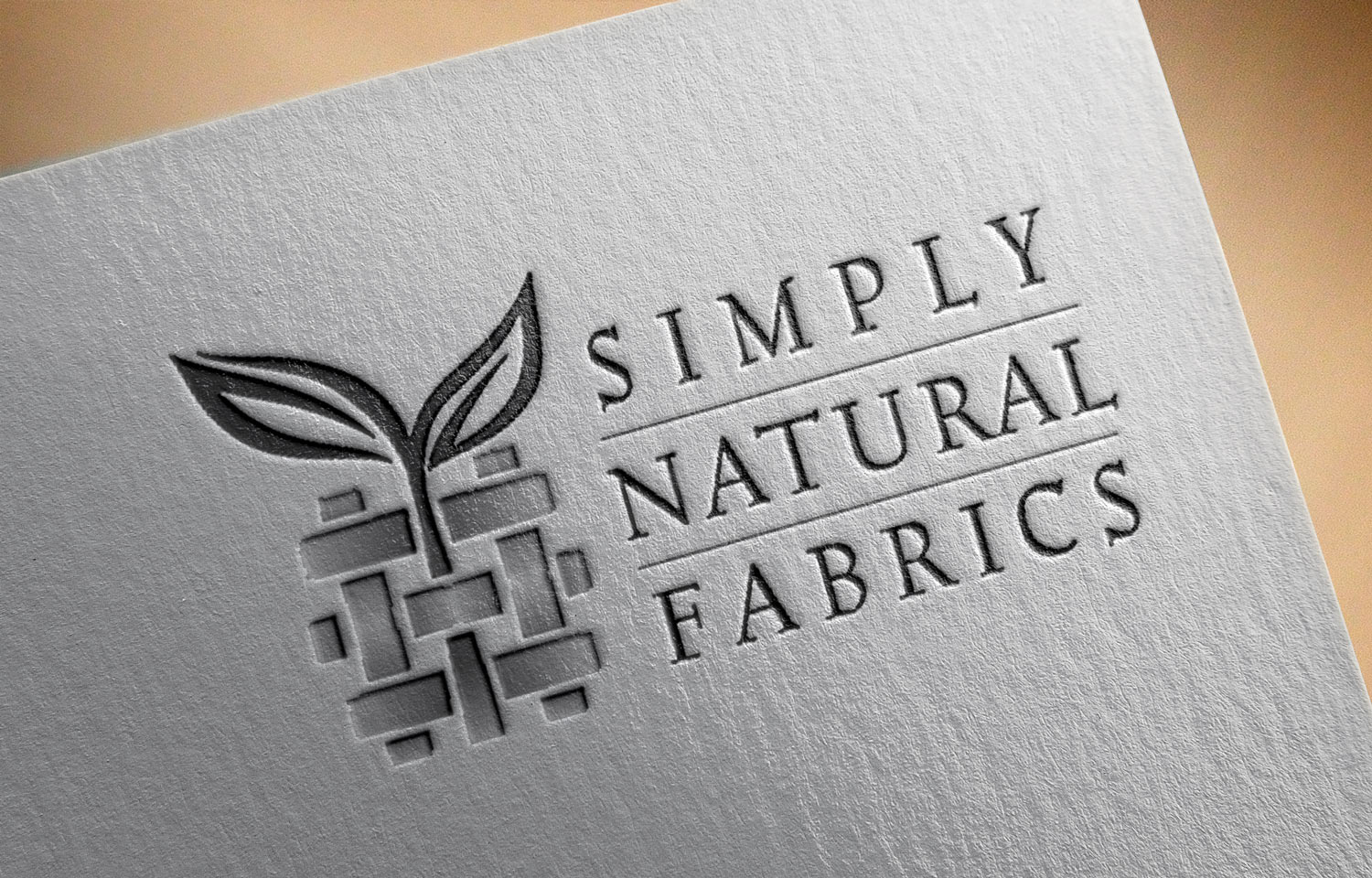 Simply Natural Fabrics Corporate Logo Design Ken Magas Design