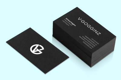 V-GOGGINZ Logo and Business Card Design