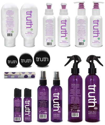 Truth Skin Care Products Package Design